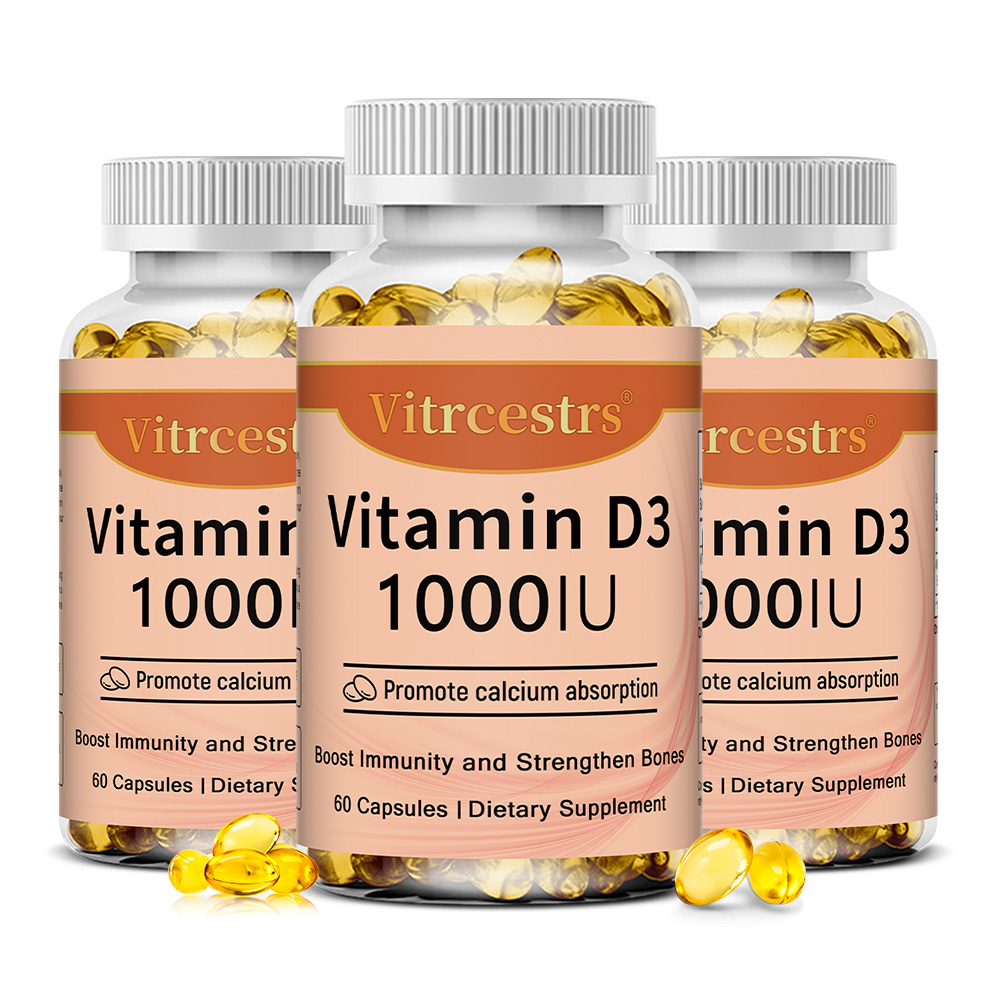 Health Wellness Usa - Vitamin D3 1000 IU Capsules, Supports