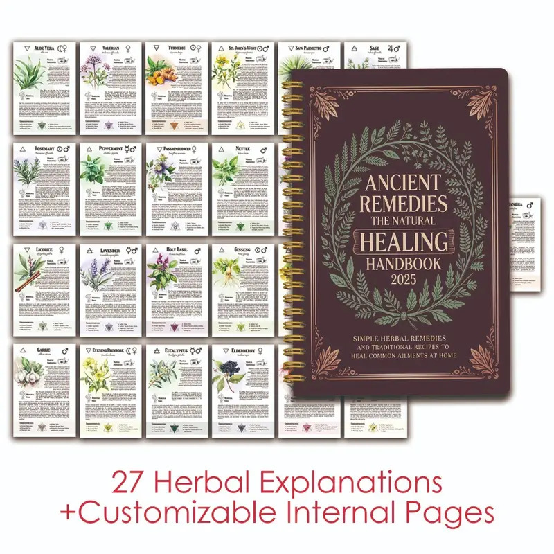 Health & Wellness Focus - Natural Remedies Handbook with Ancient Cures
