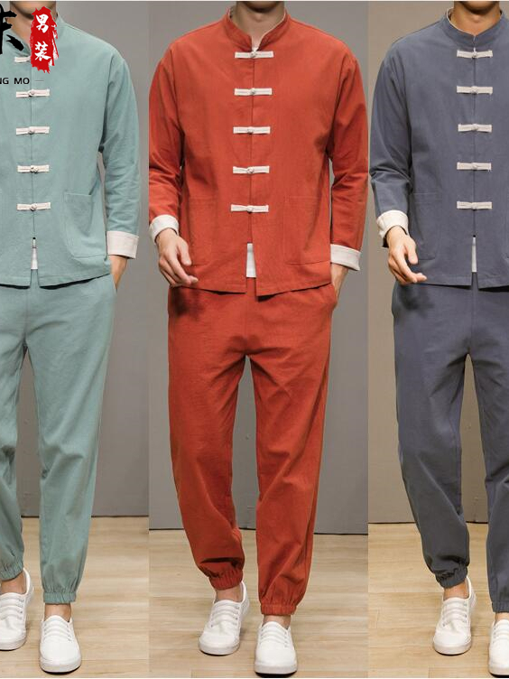 Health & Wellness Focus - Chinese Style Cotton Linen Tang Suit