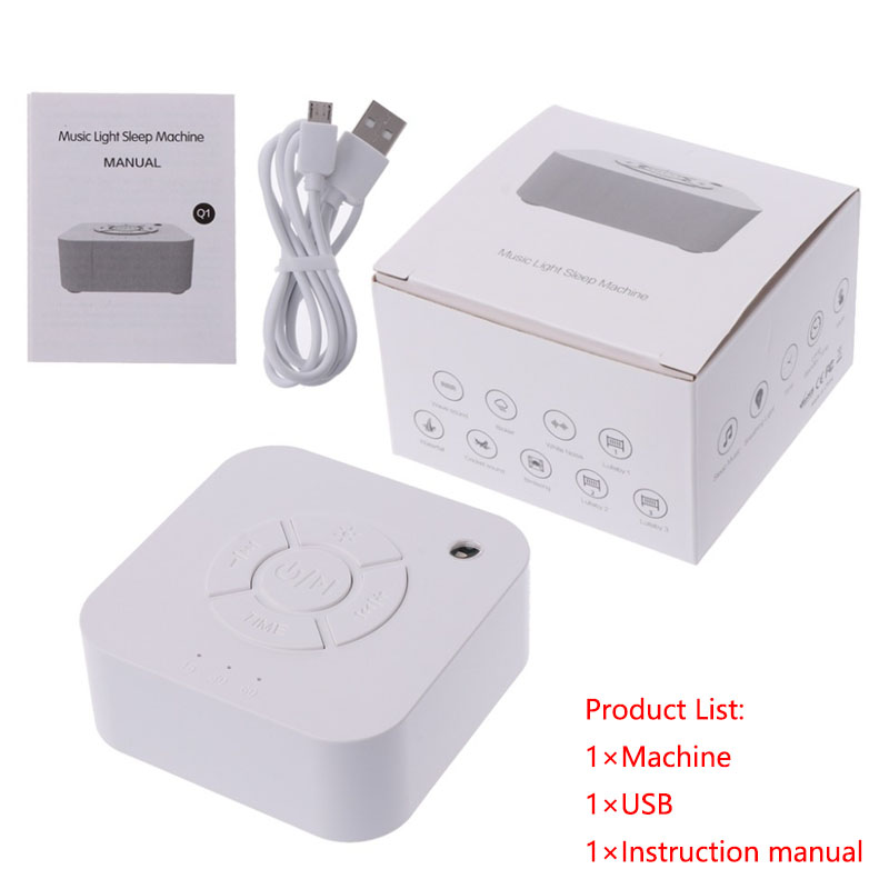 White Noise Machine Sleep - White Noise Machine USB Rechargeable Timed