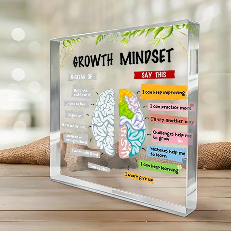 Health Wellness Office - Acrylic Mental Wellness Sign 2D Desktop