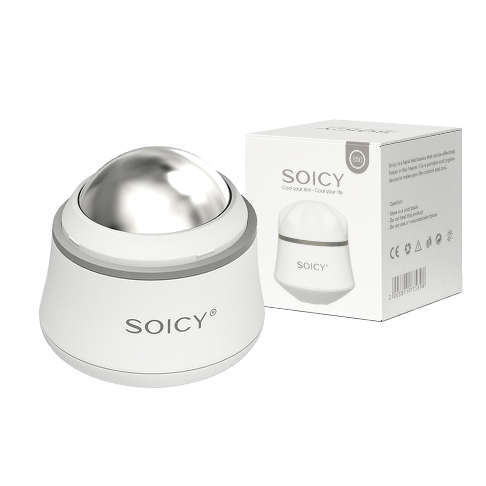 Ice Roller Face Cold - Rotation Stainless Steel Ice Roller For