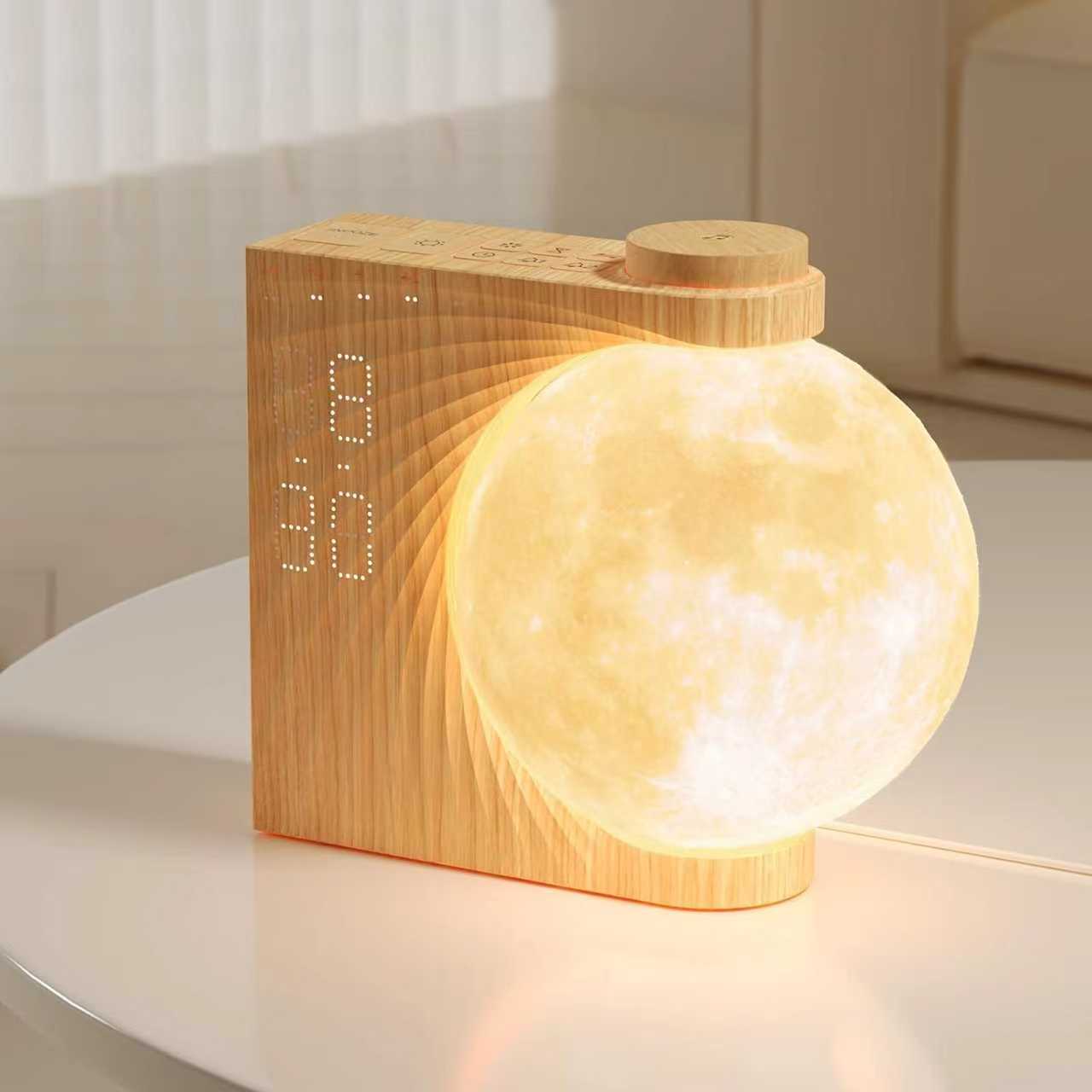 White Noise Machine Sleep - Moon Lamp Night Light Sunrise Alarm