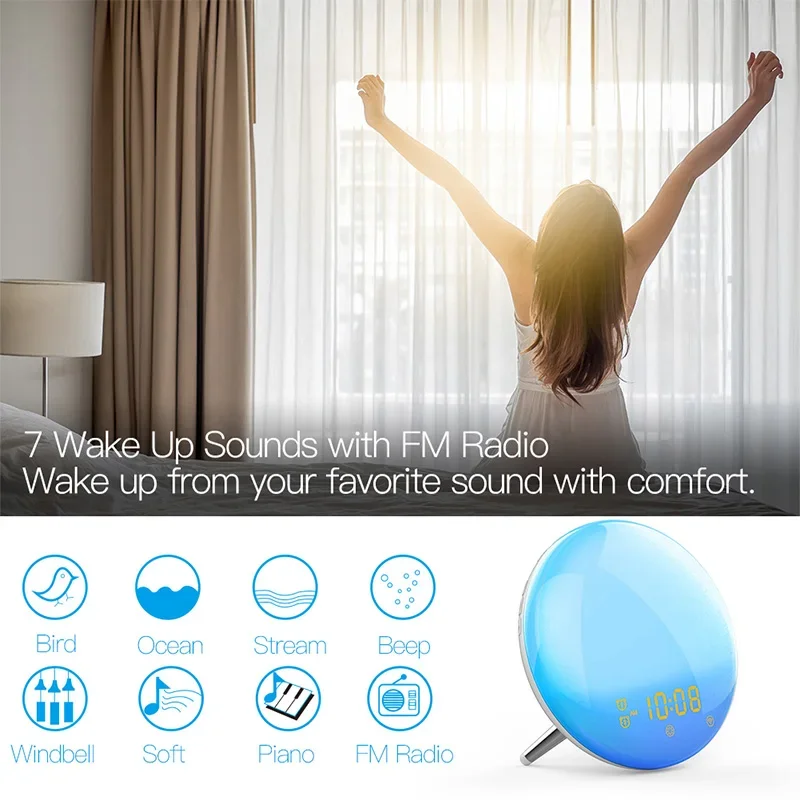 WiFi Tuya Smart Life Wake Up L - White Noise Machine Sleep recension och pris