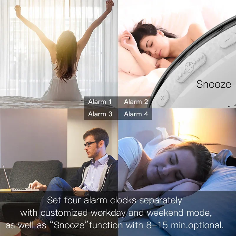 WiFi Tuya Smart Life Wake Up L - White Noise Machine Sleep recension och pris