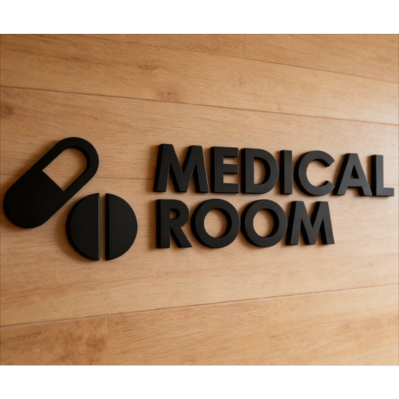 Medical Room Sign - Acrylic 3D - Health Wellness Office recension och pris