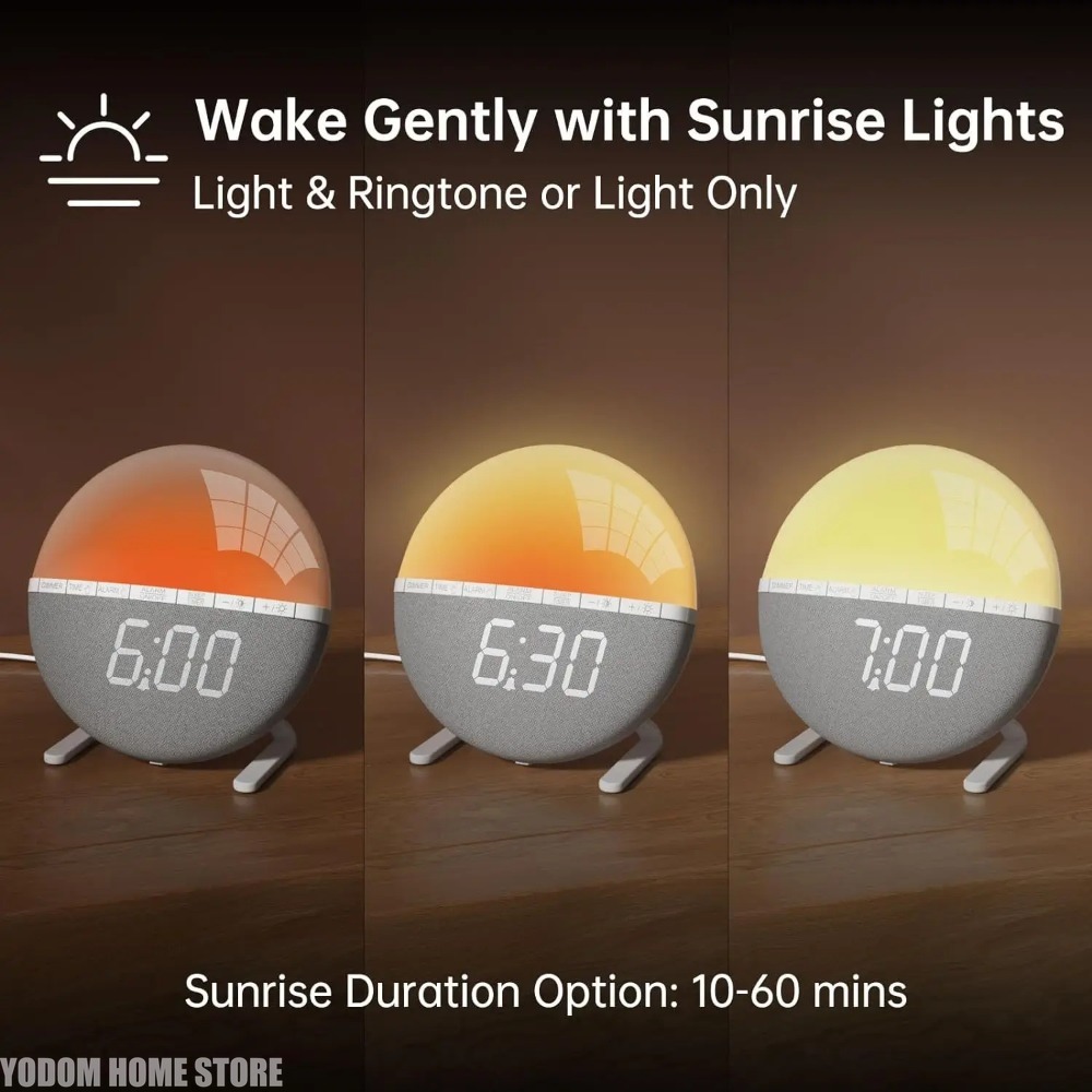 Sunrise Alarm Clock Wake Up Li - White Noise Machine Sleep recension och pris