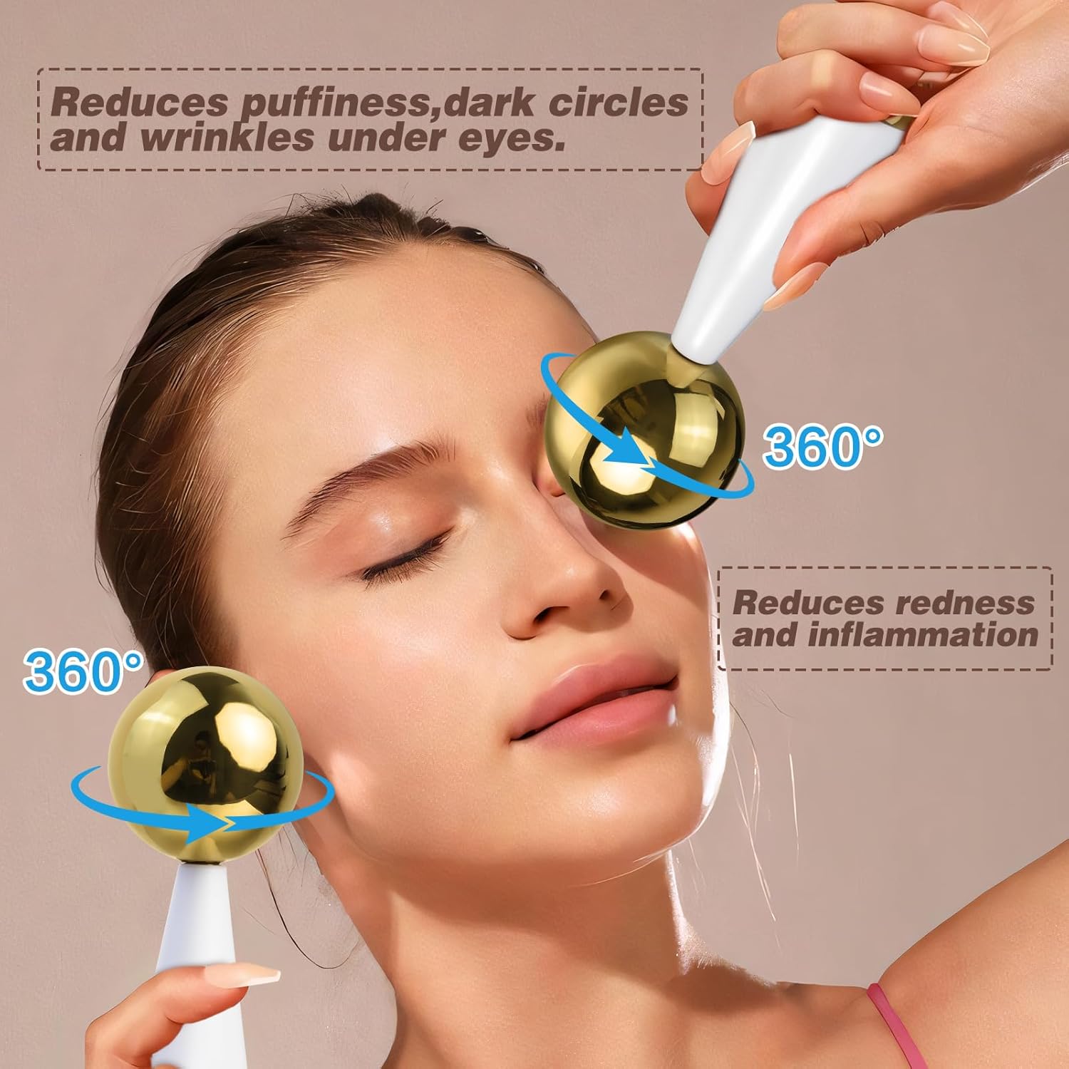 Ice Globes for Face Eyes Steel - Ice Roller Face Cold recension och pris