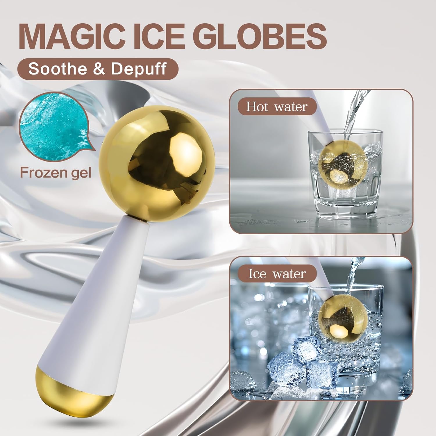 Ice Globes for Face Eyes Steel - Ice Roller Face Cold recension och pris