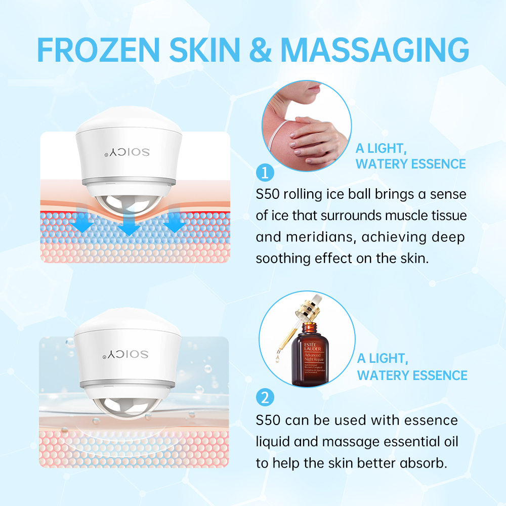 Rotation Stainless Steel Ice R - Ice Roller Face Cold recension och pris
