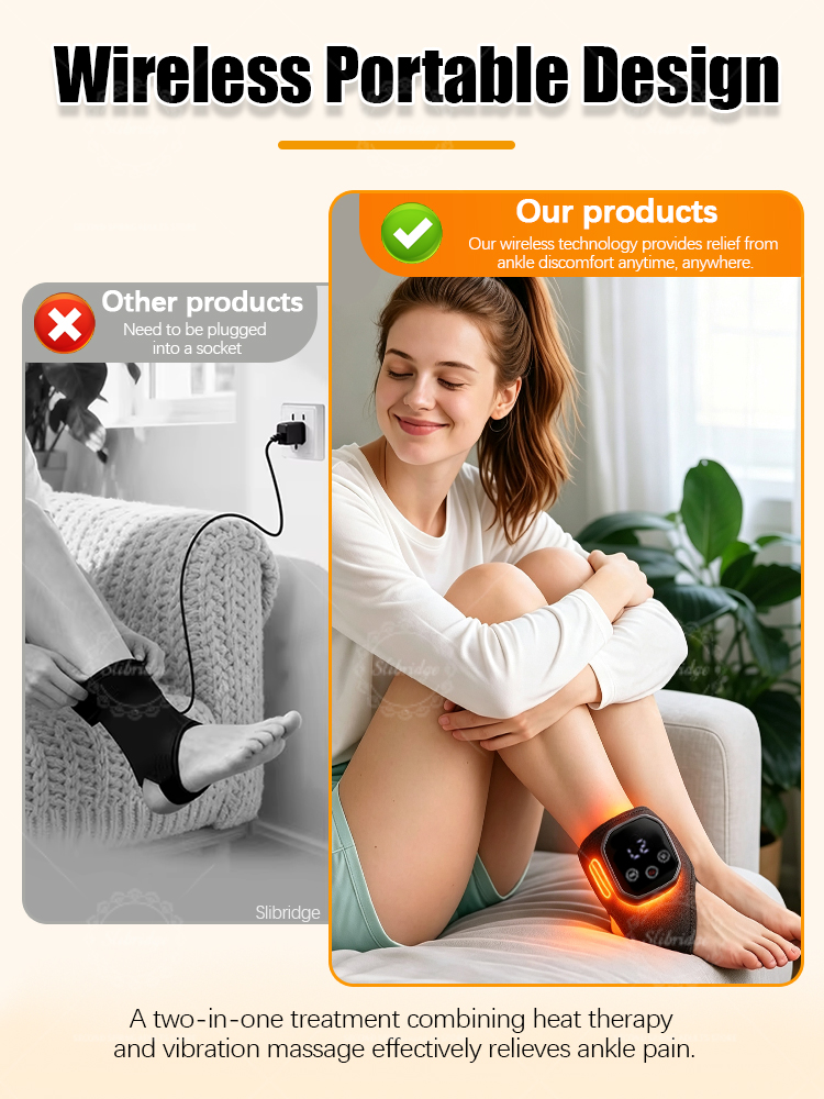 Portable Heated Ankle Massager - Ankle Brace Support recension och pris