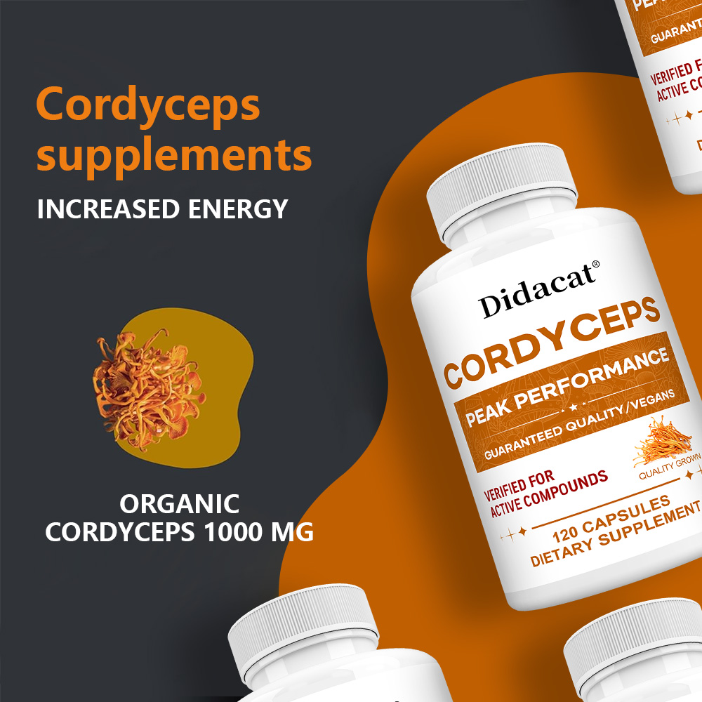 Cordyceps Mushroom Capsules 10 - Health Wellness Usa recension och pris