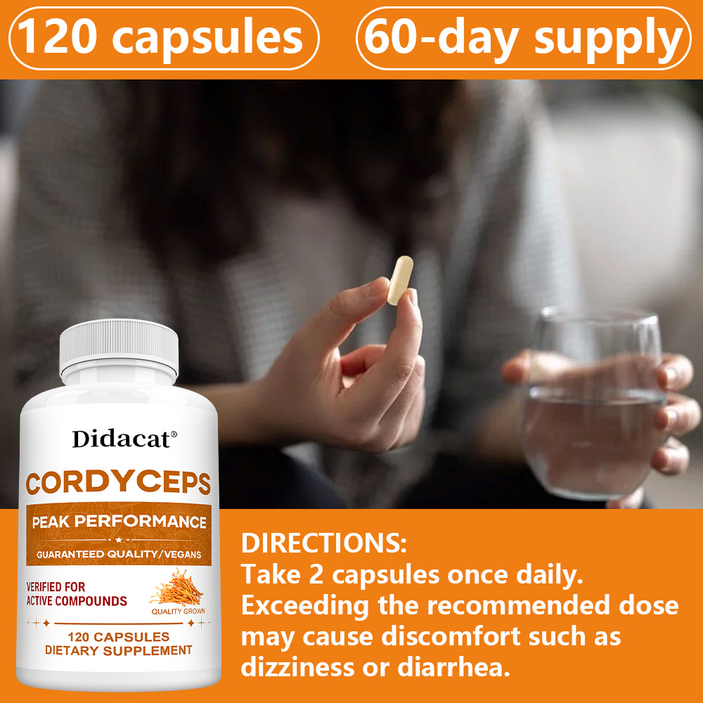 Cordyceps Mushroom Capsules 10 - Health Wellness Usa recension och pris