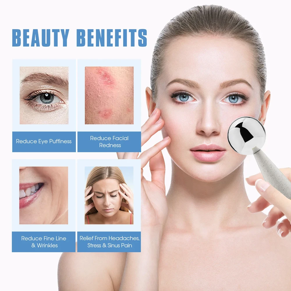 Ice Globes for Facials 360 Rot - Ice Roller Face Cold recension och pris