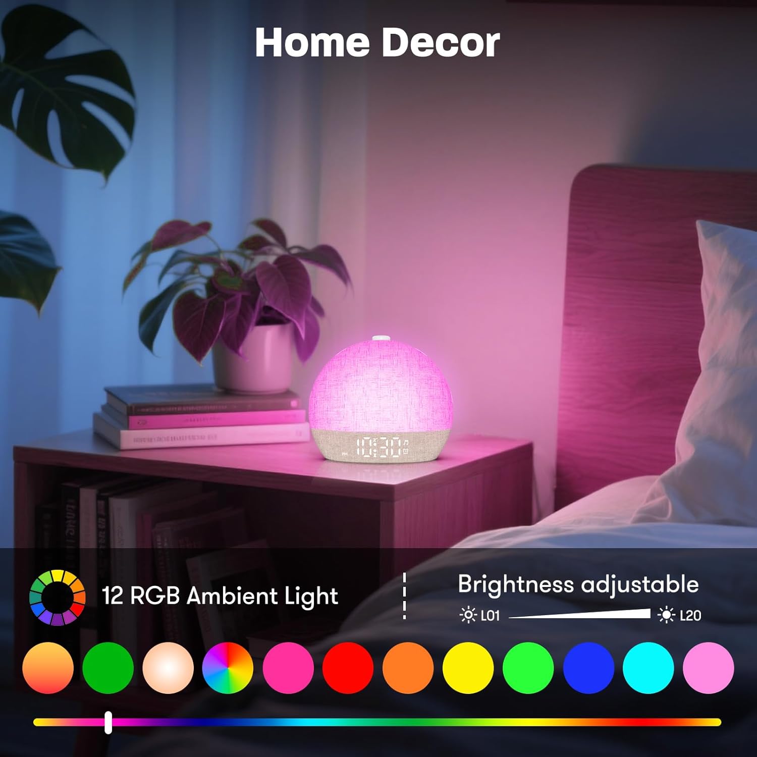 Wake Up Light Sunrise Alarm Cl - White Noise Machine Sleep recension och pris